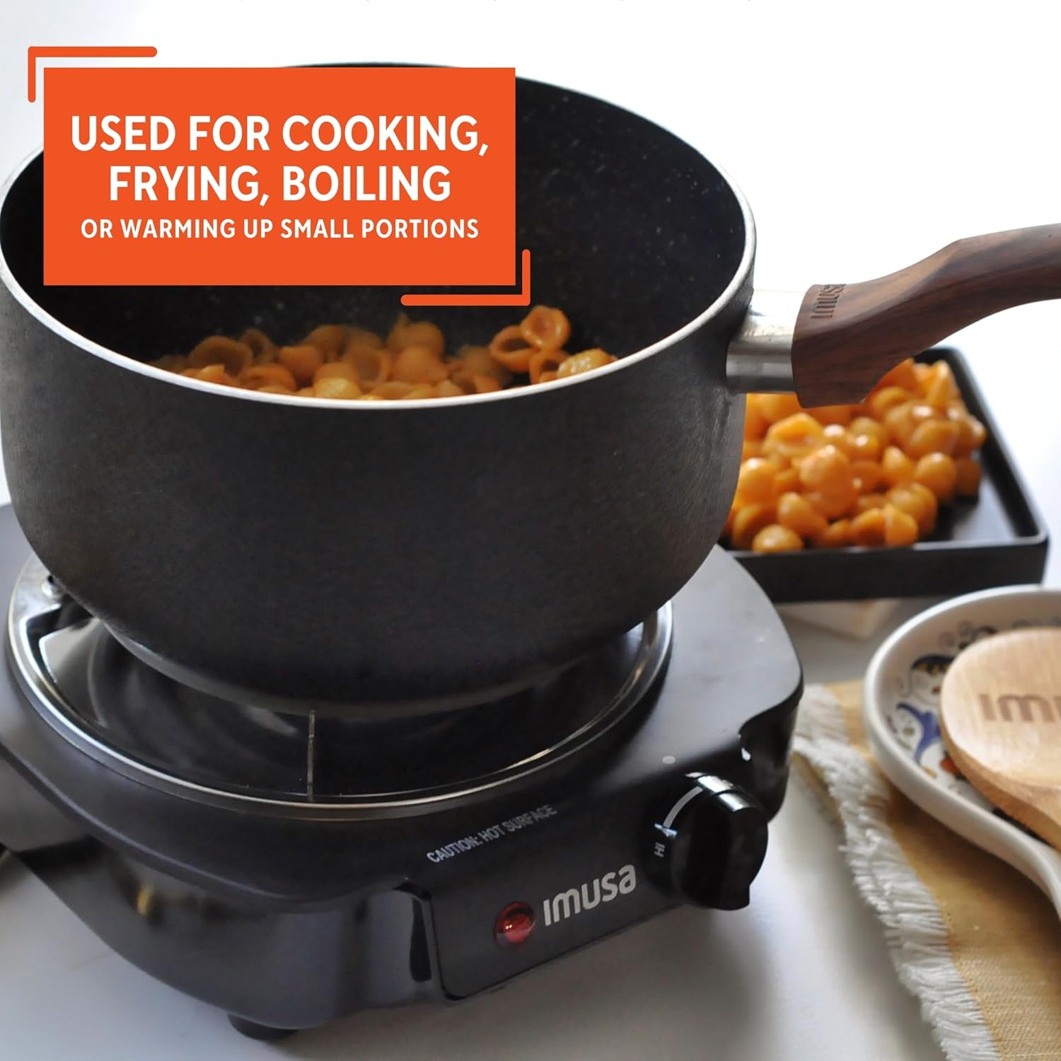 IMUSA Single Electric Burner, Black